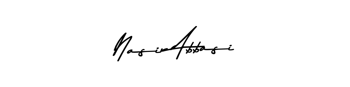 Make a beautiful signature design for name Nasir Abbasi. Use this online signature maker to create a handwritten signature for free. Nasir Abbasi signature style 9 images and pictures png