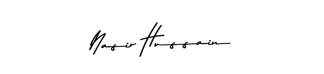 Here are the top 10 professional signature styles for the name Nasir Hussain. These are the best autograph styles you can use for your name. Nasir Hussain signature style 9 images and pictures png