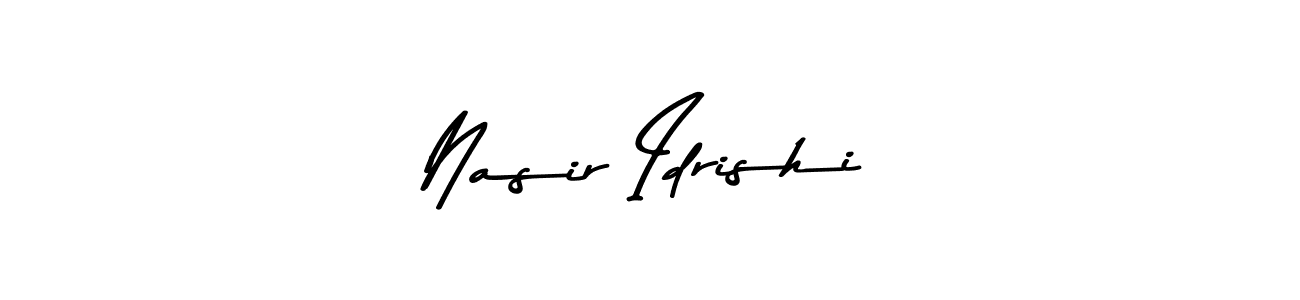 Use a signature maker to create a handwritten signature online. With this signature software, you can design (Asem Kandis PERSONAL USE) your own signature for name Nasir Idrishi. Nasir Idrishi signature style 9 images and pictures png