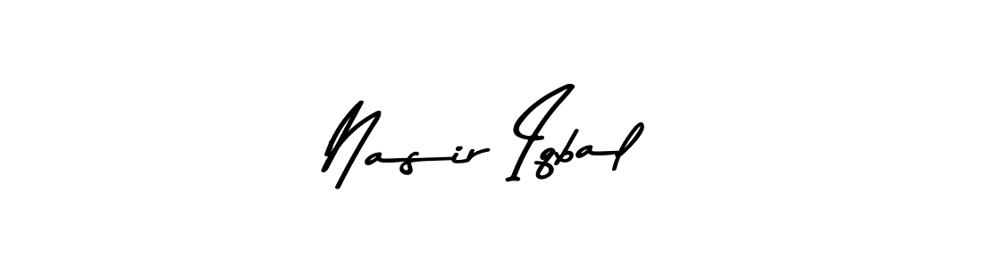 Make a beautiful signature design for name Nasir Iqbal. Use this online signature maker to create a handwritten signature for free. Nasir Iqbal signature style 9 images and pictures png