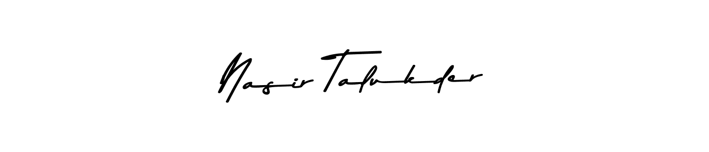 Also You can easily find your signature by using the search form. We will create Nasir Talukder name handwritten signature images for you free of cost using Asem Kandis PERSONAL USE sign style. Nasir Talukder signature style 9 images and pictures png