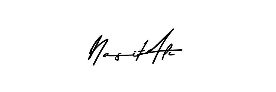 Use a signature maker to create a handwritten signature online. With this signature software, you can design (Asem Kandis PERSONAL USE) your own signature for name Nasit Ali. Nasit Ali signature style 9 images and pictures png