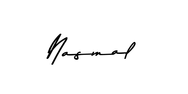 The best way (Asem Kandis PERSONAL USE) to make a short signature is to pick only two or three words in your name. The name Nasmal include a total of six letters. For converting this name. Nasmal signature style 9 images and pictures png