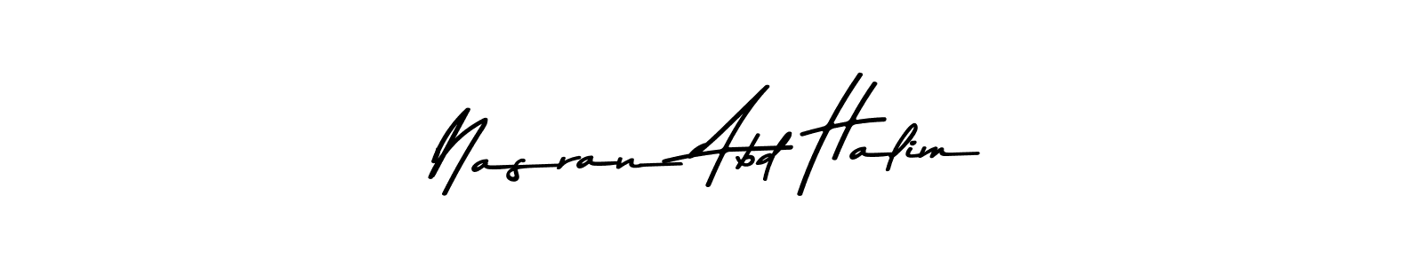 Here are the top 10 professional signature styles for the name Nasran Abd Halim. These are the best autograph styles you can use for your name. Nasran Abd Halim signature style 9 images and pictures png