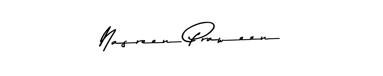 Asem Kandis PERSONAL USE is a professional signature style that is perfect for those who want to add a touch of class to their signature. It is also a great choice for those who want to make their signature more unique. Get Nasreen Praween name to fancy signature for free. Nasreen Praween signature style 9 images and pictures png