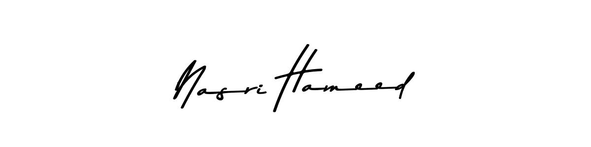 Create a beautiful signature design for name Nasri Hameed. With this signature (Asem Kandis PERSONAL USE) fonts, you can make a handwritten signature for free. Nasri Hameed signature style 9 images and pictures png