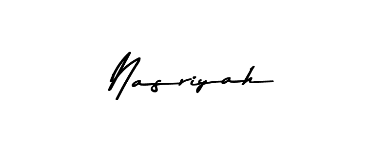 Use a signature maker to create a handwritten signature online. With this signature software, you can design (Asem Kandis PERSONAL USE) your own signature for name Nasriyah. Nasriyah signature style 9 images and pictures png