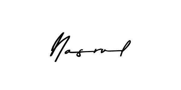 How to make Nasrul signature? Asem Kandis PERSONAL USE is a professional autograph style. Create handwritten signature for Nasrul name. Nasrul signature style 9 images and pictures png