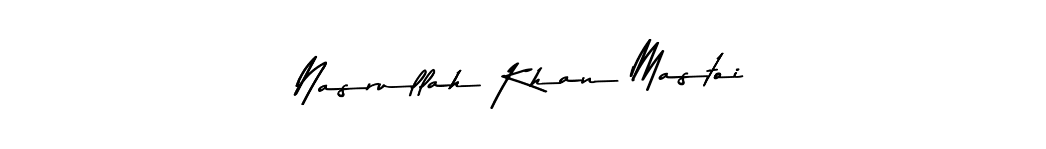 Design your own signature with our free online signature maker. With this signature software, you can create a handwritten (Asem Kandis PERSONAL USE) signature for name Nasrullah Khan Mastoi. Nasrullah Khan Mastoi signature style 9 images and pictures png