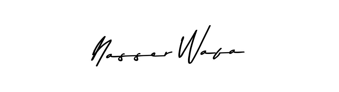 Make a beautiful signature design for name Nasser Wafa. Use this online signature maker to create a handwritten signature for free. Nasser Wafa signature style 9 images and pictures png