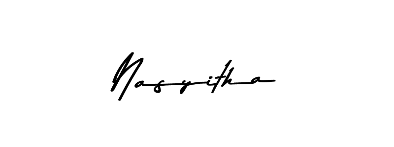 This is the best signature style for the Nasyitha name. Also you like these signature font (Asem Kandis PERSONAL USE). Mix name signature. Nasyitha signature style 9 images and pictures png