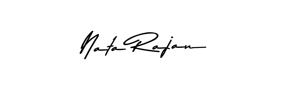 How to make Nata Rajan name signature. Use Asem Kandis PERSONAL USE style for creating short signs online. This is the latest handwritten sign. Nata Rajan signature style 9 images and pictures png