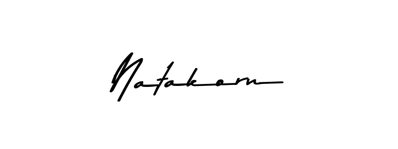 Create a beautiful signature design for name Natakorn. With this signature (Asem Kandis PERSONAL USE) fonts, you can make a handwritten signature for free. Natakorn signature style 9 images and pictures png