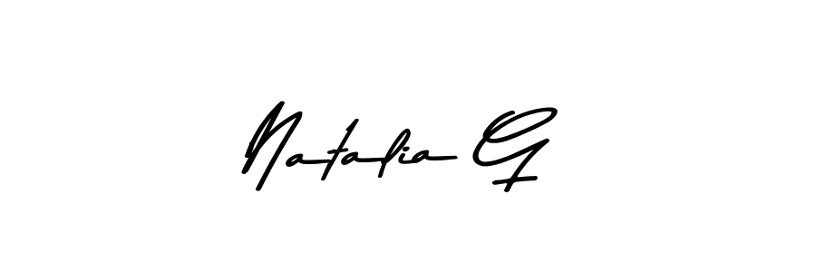 Natalia G stylish signature style. Best Handwritten Sign (Asem Kandis PERSONAL USE) for my name. Handwritten Signature Collection Ideas for my name Natalia G. Natalia G signature style 9 images and pictures png