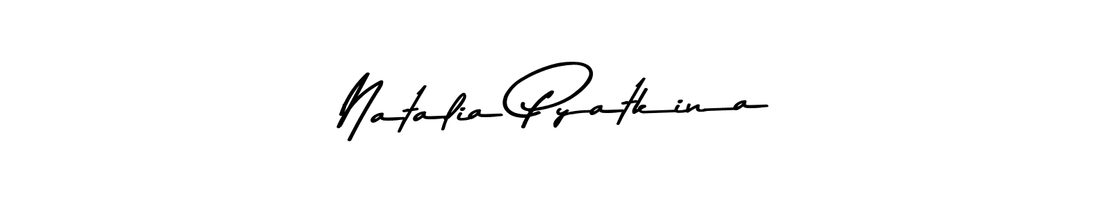 Create a beautiful signature design for name Natalia Pyatkina. With this signature (Asem Kandis PERSONAL USE) fonts, you can make a handwritten signature for free. Natalia Pyatkina signature style 9 images and pictures png