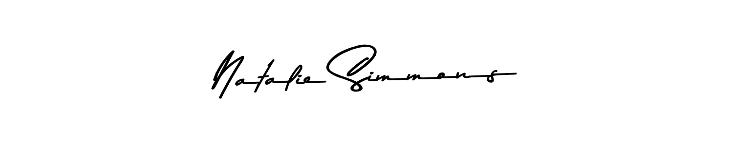 Design your own signature with our free online signature maker. With this signature software, you can create a handwritten (Asem Kandis PERSONAL USE) signature for name Natalie Simmons. Natalie Simmons signature style 9 images and pictures png