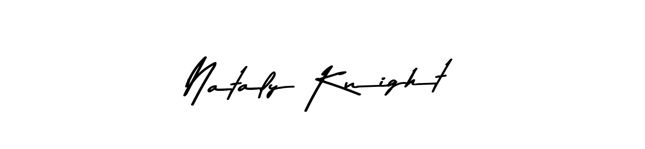 Use a signature maker to create a handwritten signature online. With this signature software, you can design (Asem Kandis PERSONAL USE) your own signature for name Nataly Knight. Nataly Knight signature style 9 images and pictures png