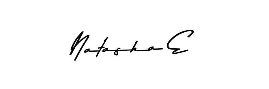 Design your own signature with our free online signature maker. With this signature software, you can create a handwritten (Asem Kandis PERSONAL USE) signature for name Natasha E. Natasha E signature style 9 images and pictures png
