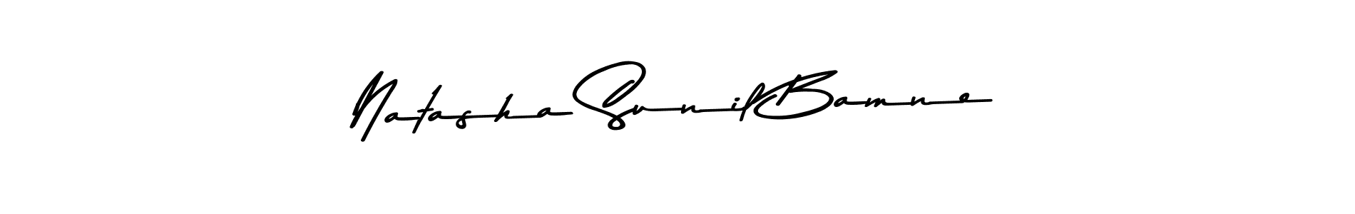 Make a beautiful signature design for name Natasha Sunil Bamne. Use this online signature maker to create a handwritten signature for free. Natasha Sunil Bamne signature style 9 images and pictures png