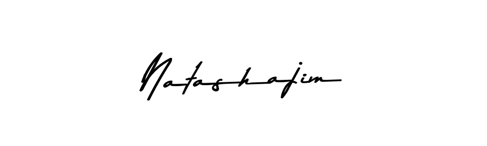 How to make Natashajim signature? Asem Kandis PERSONAL USE is a professional autograph style. Create handwritten signature for Natashajim name. Natashajim signature style 9 images and pictures png