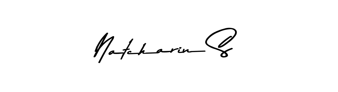 Design your own signature with our free online signature maker. With this signature software, you can create a handwritten (Asem Kandis PERSONAL USE) signature for name Natcharin S. Natcharin S signature style 9 images and pictures png