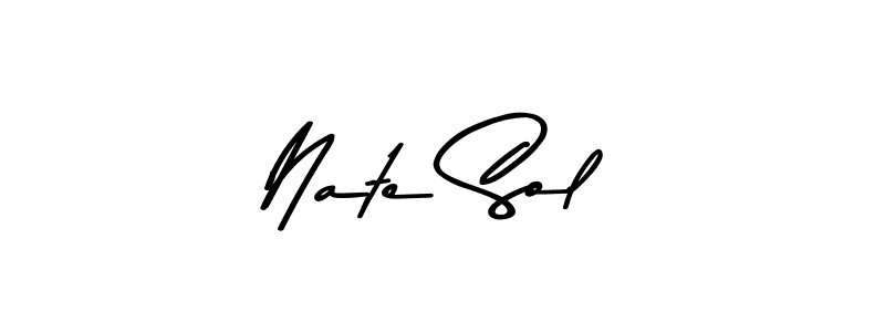 Make a beautiful signature design for name Nate Sol. With this signature (Asem Kandis PERSONAL USE) style, you can create a handwritten signature for free. Nate Sol signature style 9 images and pictures png