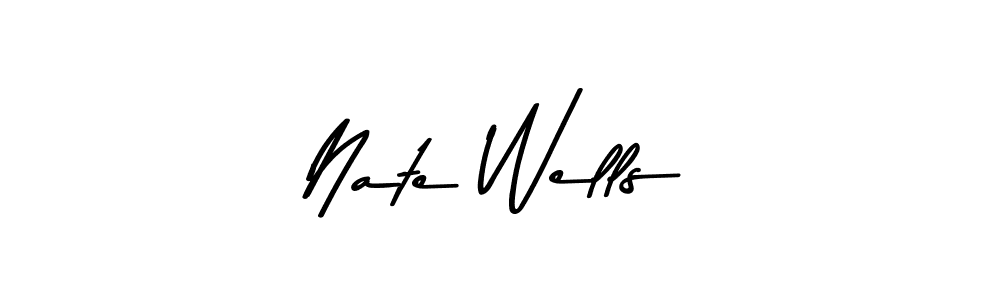 Create a beautiful signature design for name Nate Wells. With this signature (Asem Kandis PERSONAL USE) fonts, you can make a handwritten signature for free. Nate Wells signature style 9 images and pictures png