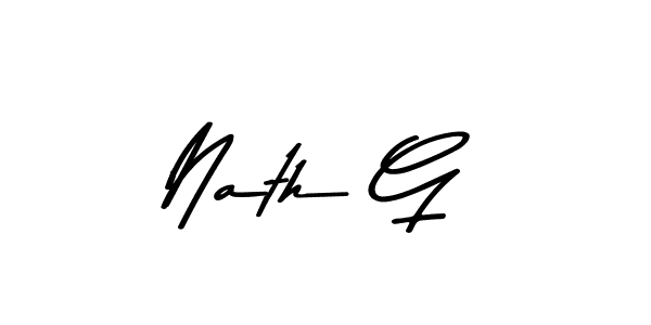 Design your own signature with our free online signature maker. With this signature software, you can create a handwritten (Asem Kandis PERSONAL USE) signature for name Nath G. Nath G signature style 9 images and pictures png