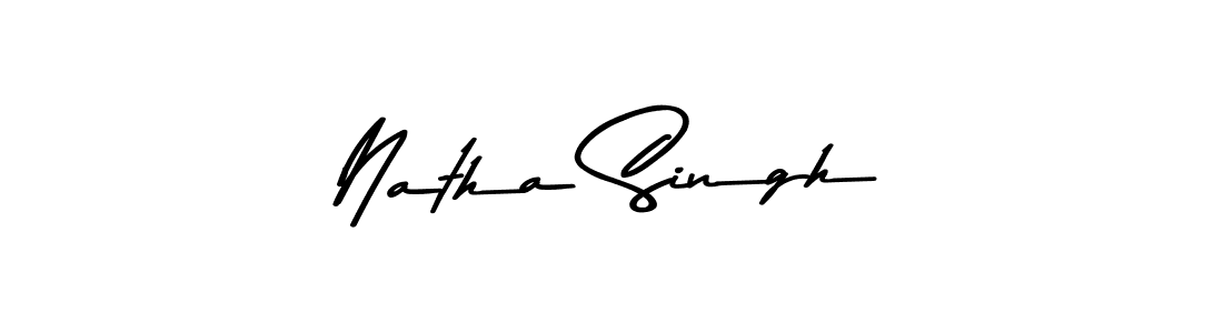 Design your own signature with our free online signature maker. With this signature software, you can create a handwritten (Asem Kandis PERSONAL USE) signature for name Natha Singh. Natha Singh signature style 9 images and pictures png