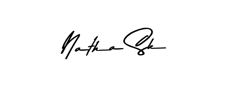 Natha Sk stylish signature style. Best Handwritten Sign (Asem Kandis PERSONAL USE) for my name. Handwritten Signature Collection Ideas for my name Natha Sk. Natha Sk signature style 9 images and pictures png