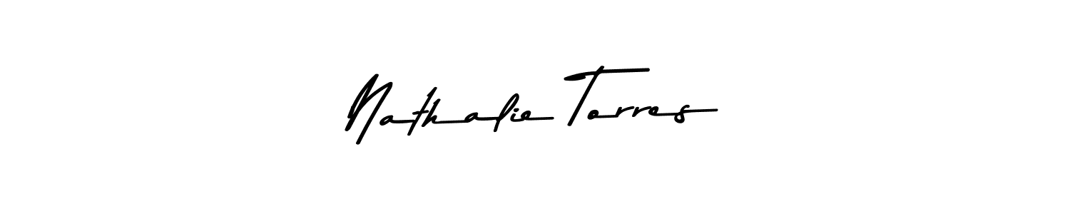 Design your own signature with our free online signature maker. With this signature software, you can create a handwritten (Asem Kandis PERSONAL USE) signature for name Nathalie Torres. Nathalie Torres signature style 9 images and pictures png