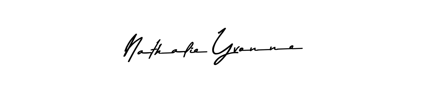 You should practise on your own different ways (Asem Kandis PERSONAL USE) to write your name (Nathalie Yvonne) in signature. don't let someone else do it for you. Nathalie Yvonne signature style 9 images and pictures png