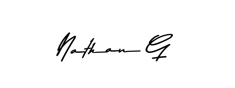 Design your own signature with our free online signature maker. With this signature software, you can create a handwritten (Asem Kandis PERSONAL USE) signature for name Nathan G. Nathan G signature style 9 images and pictures png