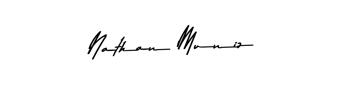 Make a beautiful signature design for name Nathan Muniz. With this signature (Asem Kandis PERSONAL USE) style, you can create a handwritten signature for free. Nathan Muniz signature style 9 images and pictures png