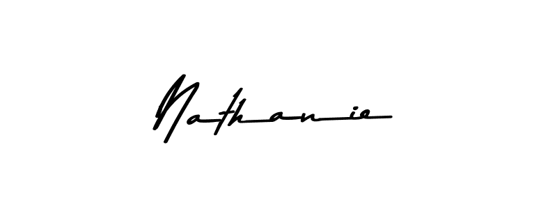 Design your own signature with our free online signature maker. With this signature software, you can create a handwritten (Asem Kandis PERSONAL USE) signature for name Nathanie. Nathanie signature style 9 images and pictures png