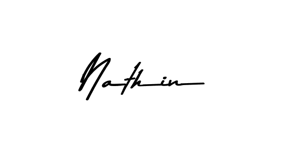 Here are the top 10 professional signature styles for the name Nathin. These are the best autograph styles you can use for your name. Nathin signature style 9 images and pictures png