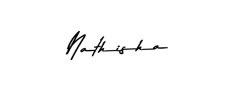 Also we have Nathisha name is the best signature style. Create professional handwritten signature collection using Asem Kandis PERSONAL USE autograph style. Nathisha signature style 9 images and pictures png