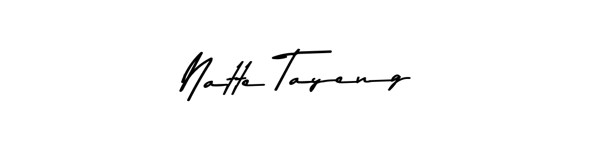 Similarly Asem Kandis PERSONAL USE is the best handwritten signature design. Signature creator online .You can use it as an online autograph creator for name Natte Tayeng. Natte Tayeng signature style 9 images and pictures png