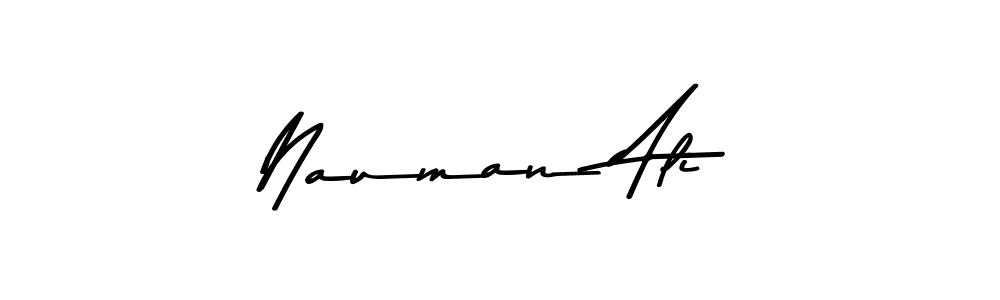 How to make Nauman Ali name signature. Use Asem Kandis PERSONAL USE style for creating short signs online. This is the latest handwritten sign. Nauman Ali signature style 9 images and pictures png