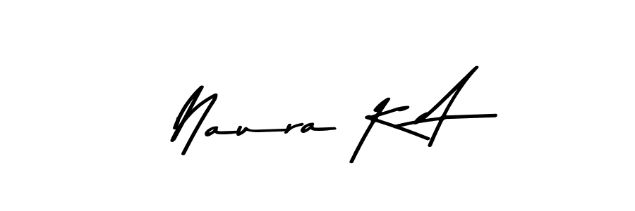 This is the best signature style for the Naura K A name. Also you like these signature font (Asem Kandis PERSONAL USE). Mix name signature. Naura K A signature style 9 images and pictures png