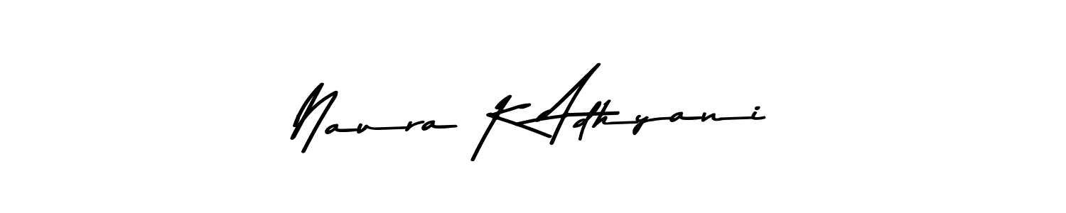 Make a beautiful signature design for name Naura K Adhyani. Use this online signature maker to create a handwritten signature for free. Naura K Adhyani signature style 9 images and pictures png