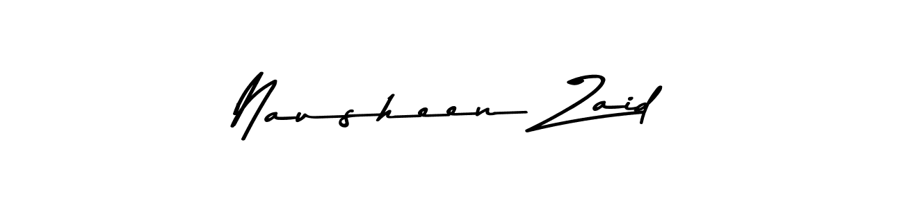 Nausheen Zaid stylish signature style. Best Handwritten Sign (Asem Kandis PERSONAL USE) for my name. Handwritten Signature Collection Ideas for my name Nausheen Zaid. Nausheen Zaid signature style 9 images and pictures png