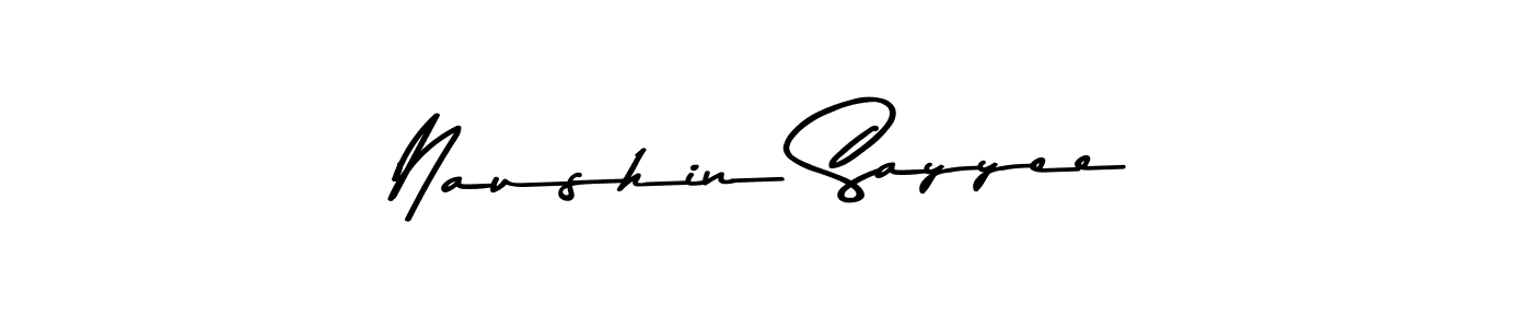 Naushin Sayyee stylish signature style. Best Handwritten Sign (Asem Kandis PERSONAL USE) for my name. Handwritten Signature Collection Ideas for my name Naushin Sayyee. Naushin Sayyee signature style 9 images and pictures png