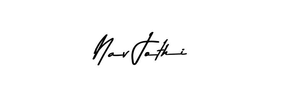 Nav Jothi stylish signature style. Best Handwritten Sign (Asem Kandis PERSONAL USE) for my name. Handwritten Signature Collection Ideas for my name Nav Jothi. Nav Jothi signature style 9 images and pictures png