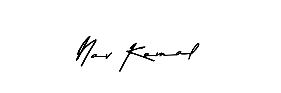 Make a beautiful signature design for name Nav Komal. Use this online signature maker to create a handwritten signature for free. Nav Komal signature style 9 images and pictures png