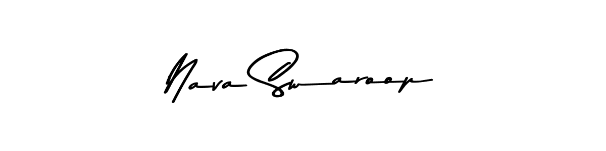 Nava Swaroop stylish signature style. Best Handwritten Sign (Asem Kandis PERSONAL USE) for my name. Handwritten Signature Collection Ideas for my name Nava Swaroop. Nava Swaroop signature style 9 images and pictures png