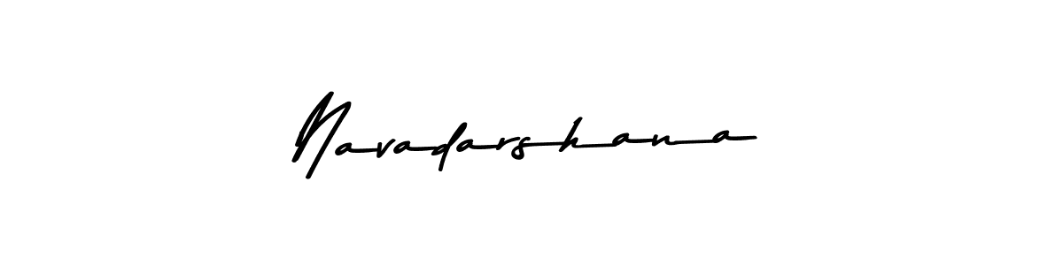 Make a beautiful signature design for name Navadarshana. With this signature (Asem Kandis PERSONAL USE) style, you can create a handwritten signature for free. Navadarshana signature style 9 images and pictures png