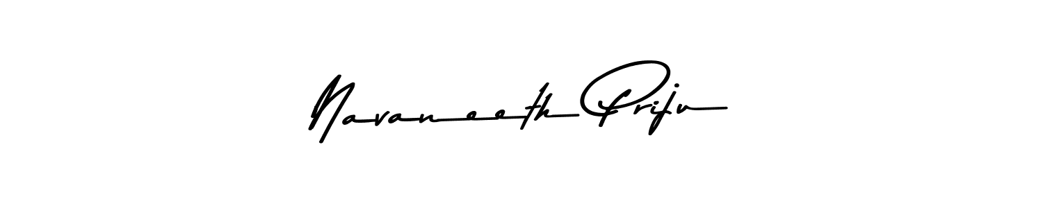 Also You can easily find your signature by using the search form. We will create Navaneeth Priju name handwritten signature images for you free of cost using Asem Kandis PERSONAL USE sign style. Navaneeth Priju signature style 9 images and pictures png