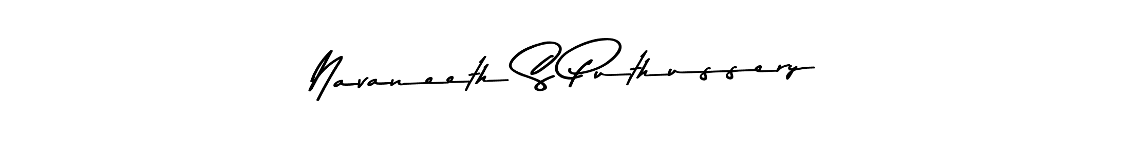 Make a beautiful signature design for name Navaneeth S Puthussery. With this signature (Asem Kandis PERSONAL USE) style, you can create a handwritten signature for free. Navaneeth S Puthussery signature style 9 images and pictures png