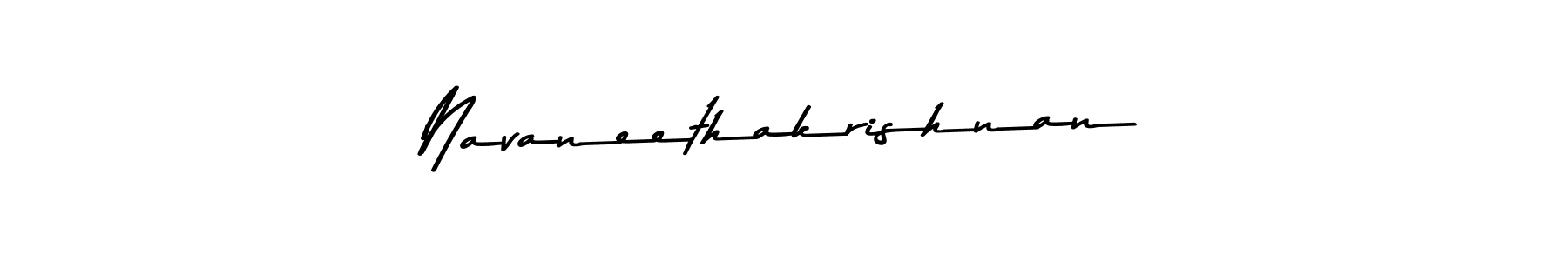 Create a beautiful signature design for name Navaneethakrishnan. With this signature (Asem Kandis PERSONAL USE) fonts, you can make a handwritten signature for free. Navaneethakrishnan signature style 9 images and pictures png